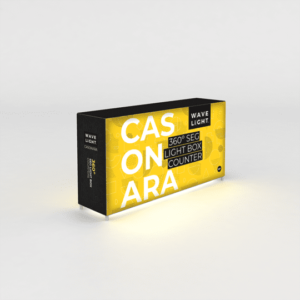 Casonara Backlit Counter: 2mW x 0.5mD x 1.05mH