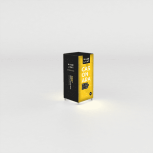 Casonara Backlit Counter: 0.5mW x 0.5mD x 1.05mH